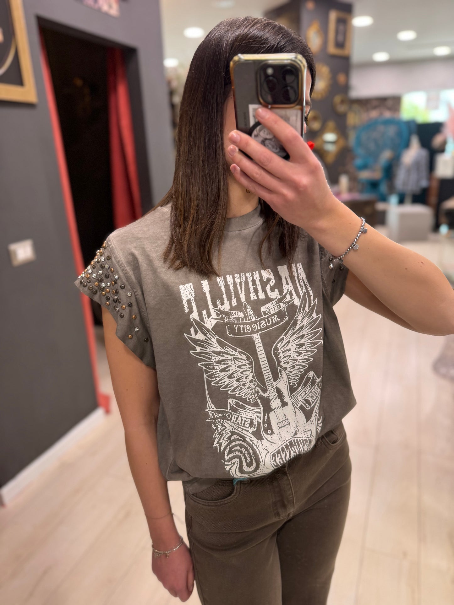 TSHIRT EFFETTO STONEWASH SOUVENIR