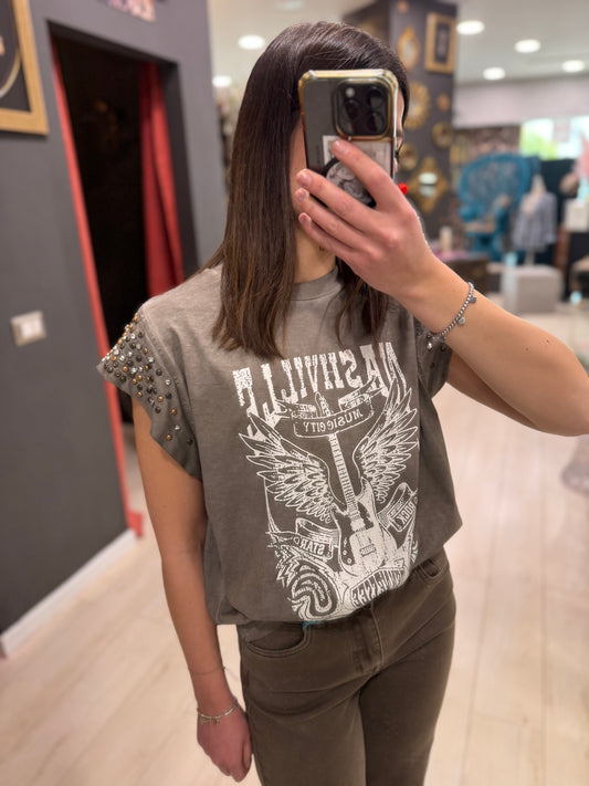 TSHIRT EFFETTO STONEWASH SOUVENIR
