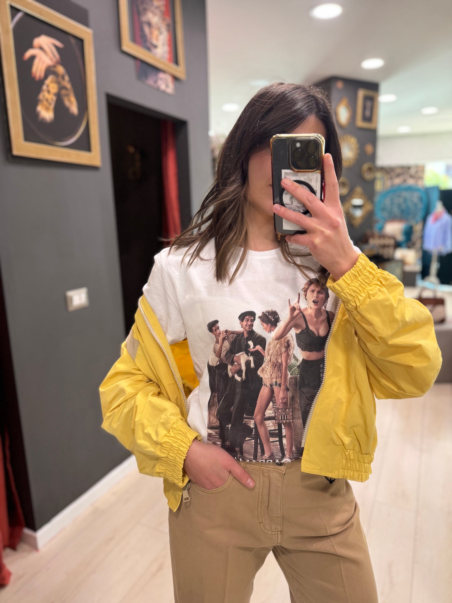 GIACCA BOMBER GIALLO DONTWAIT