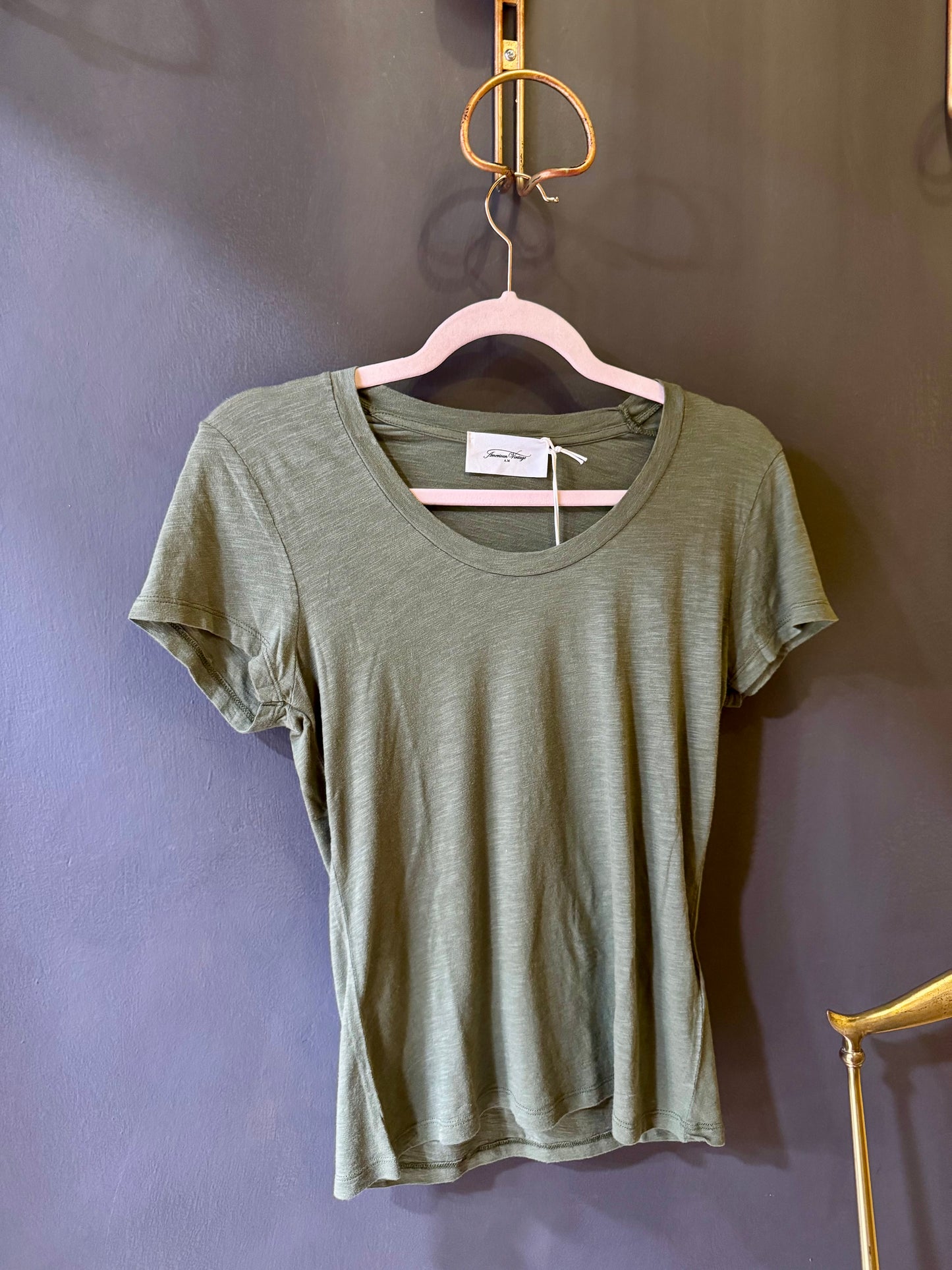 T-SHIRT SCOLLO TONDO JACKSONVILLE AMERICAN VINTAGE