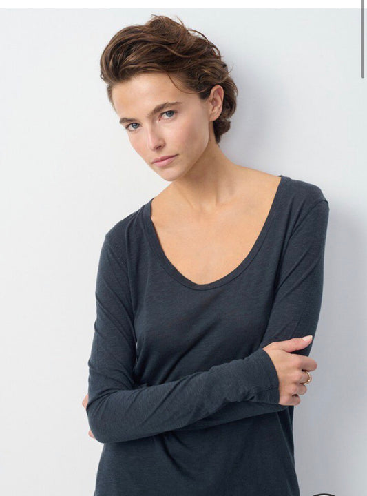 TSHIRT SCOLLO TONDO JACKSONVILLE MANICA LUNGA AMERICANVINTAGE