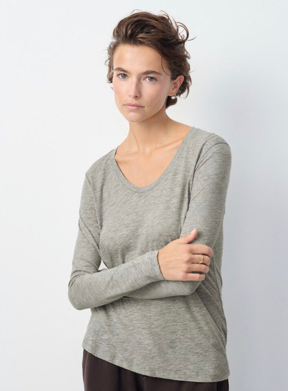 TSHIRT SCOLLO TONDO JACKSONVILLE MANICA LUNGA AMERICANVINTAGE