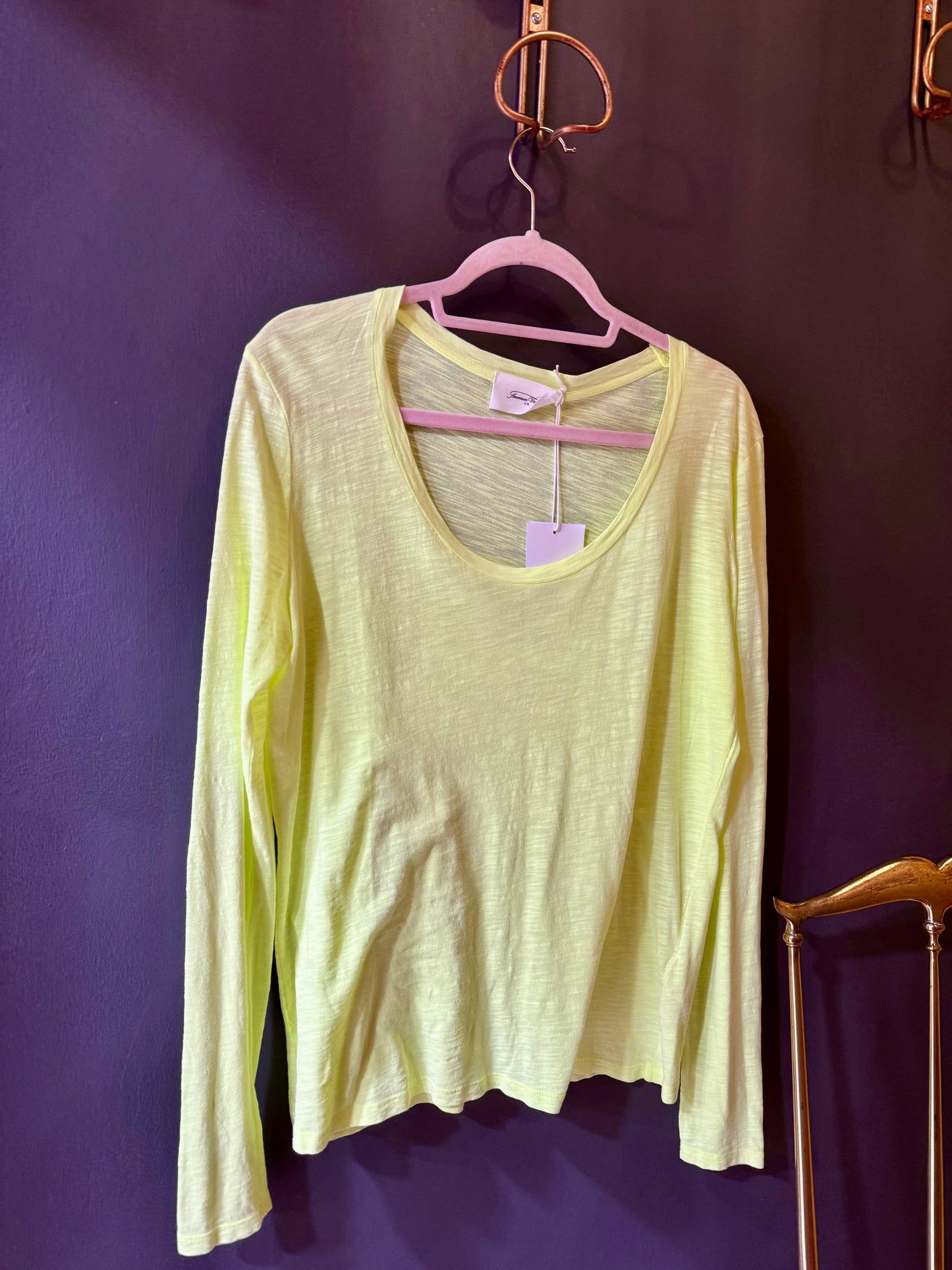 TSHIRT SCOLLO TONDO JACKSONVILLE MANICA LUNGA AMERICANVINTAGE