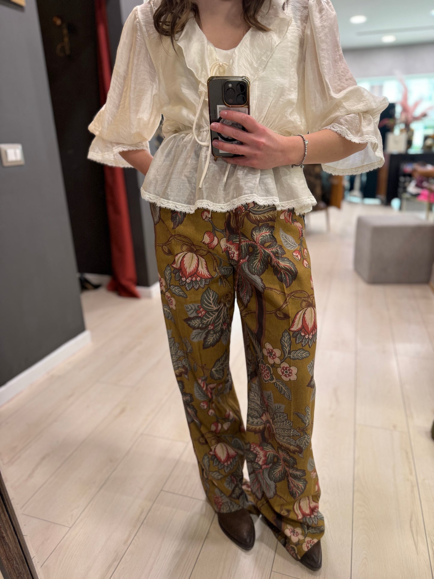 PANTALONE FANTASIA FLOREALE DIXIE