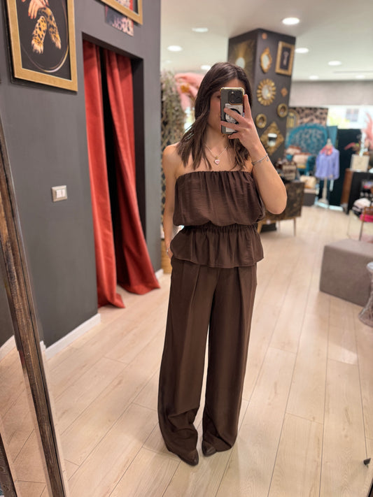 PANTALONI PALAZZO CON PINCES SOALLURE