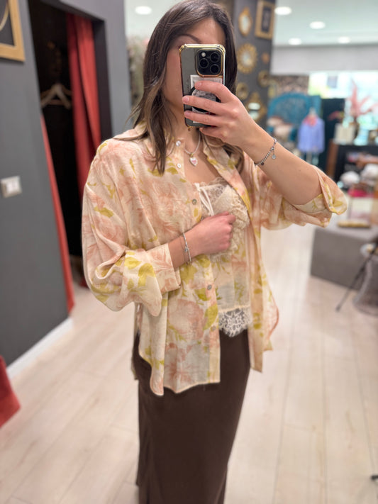 CAMICIA CON STAMPA FLOREALE SOALLURE
