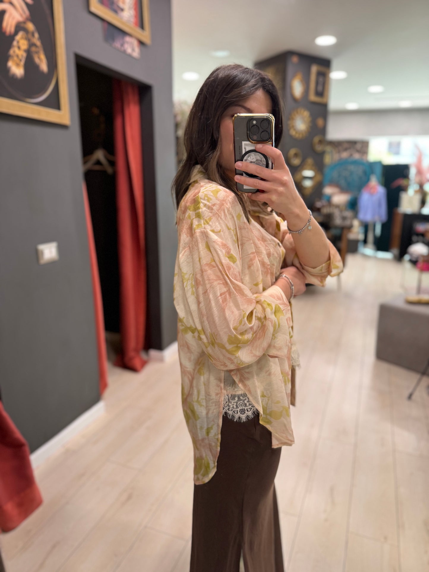 CAMICIA CON STAMPA FLOREALE SOALLURE