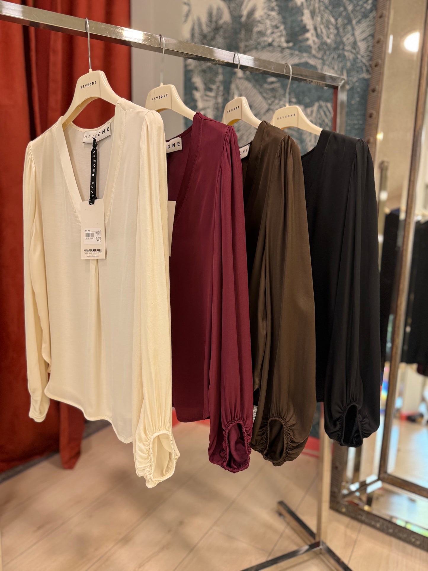 BLUSA MANICA LUNGA VISCOSA HAVEONE