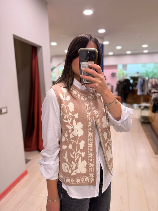 GILET RICAMATO DONT WAIT